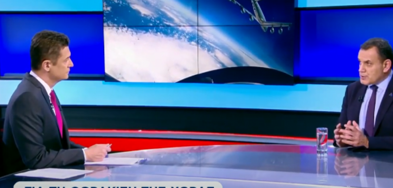 Συνέντευξη ΥΕΘΑ Νικόλαου Παναγιωτόπουλου στο Κεντρικό Δελτίο Ειδήσεων του Τ/Σ «ALPHA TV» με τον Αντώνη Σρόιτερ