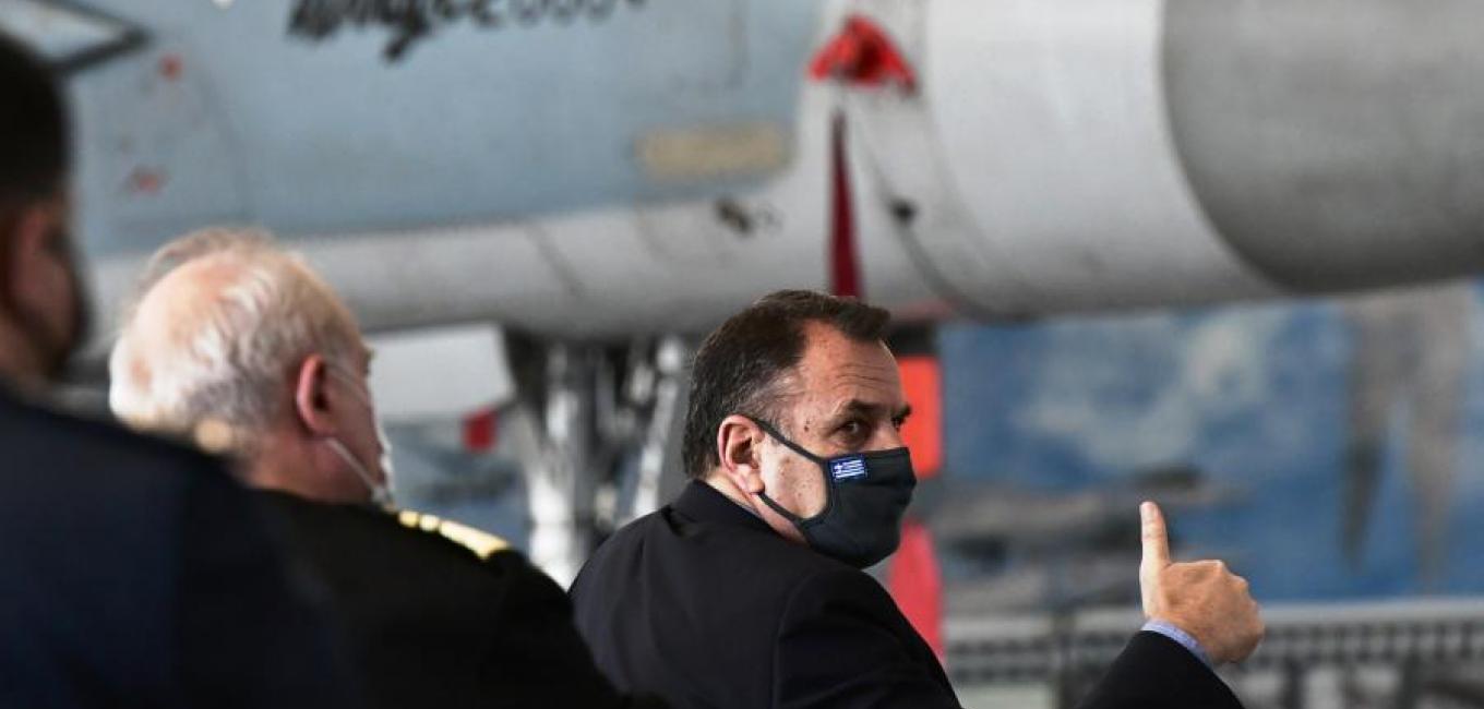 Παρουσία ΥΕΘΑ Νικόλαου Παναγιωτόπουλου στην ημέρα διακεκριμένων επισκεπτών της Ασκήσεως «ΣΚΥΡΟΣ 2021» στην 114 Π.Μ.