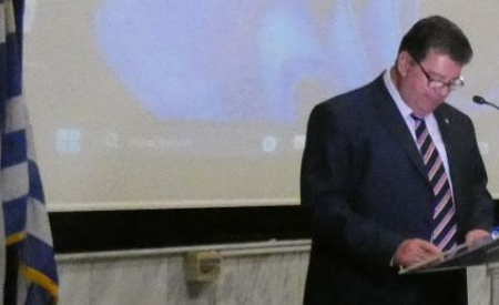 Ομιλία Προέδρου Ε.Α.Α.Σ Αντγου ε.α Ιωάννη Δεβούρου στο συνεδριακο κέντρο Βελλίδη Ι.